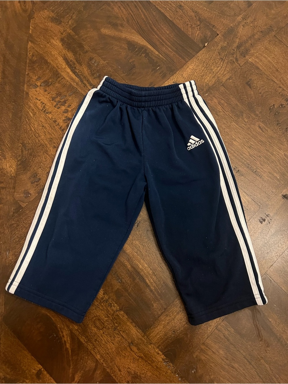 Adidas Baby Sweatpants - Navy Blue with White Stripes 12 Months